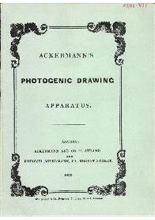 Ackermann R Photogenic Drawing Apparatus manual. Camera Instructions.